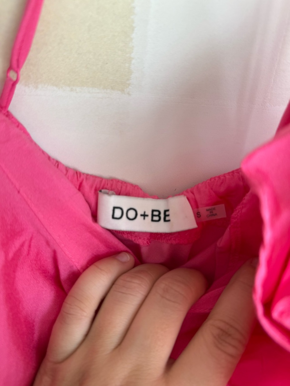 DO+BE One Shoulder Pink Ruffle Mini Dress - Picture 2 of 5
